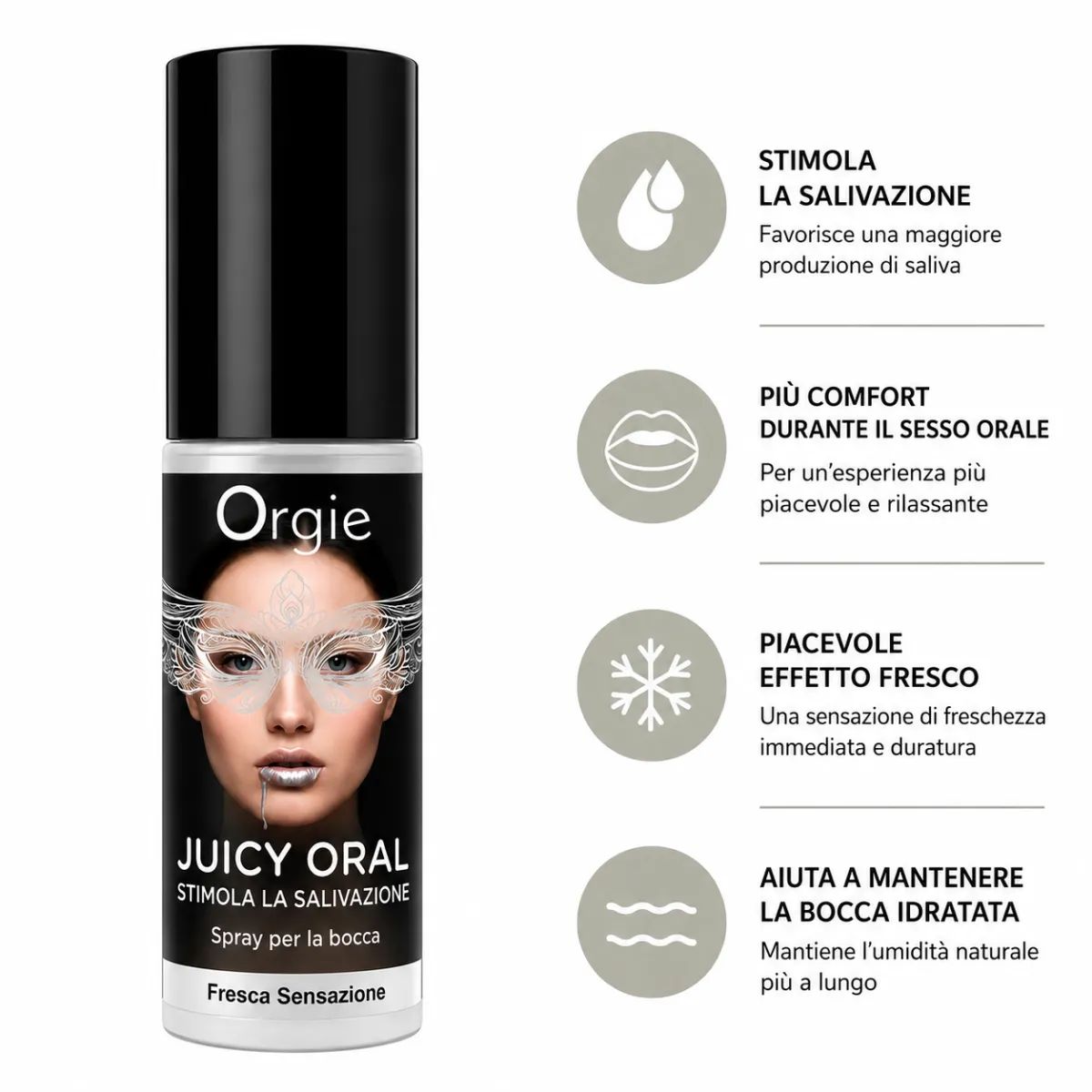 Spray orale stimola saliva alla menta 15 ml