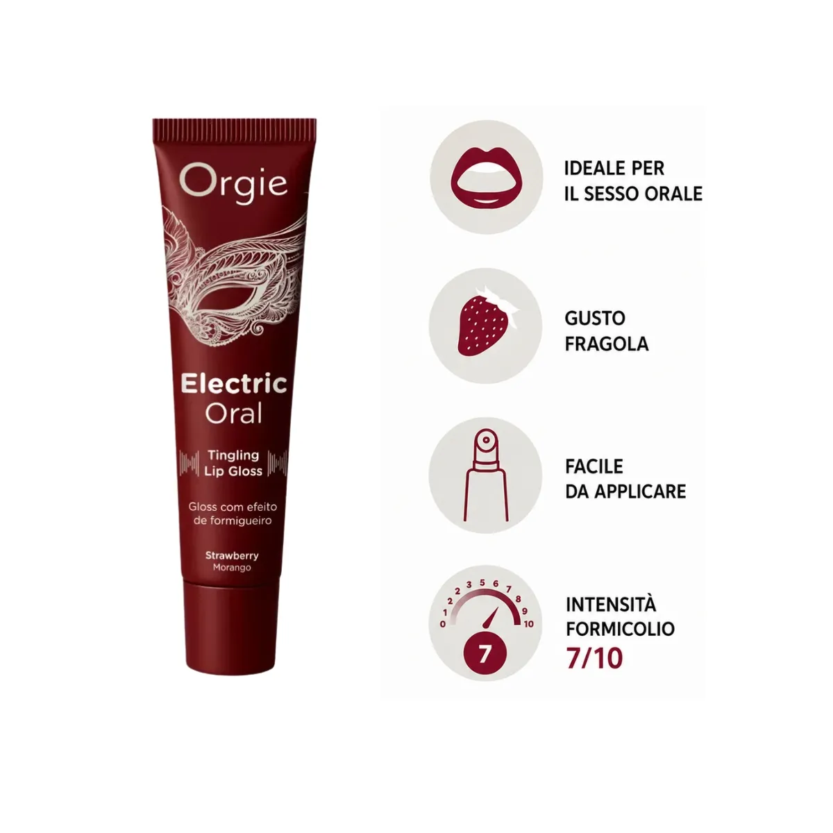 Lucidalabbra stimolante alla fragola 15 ml