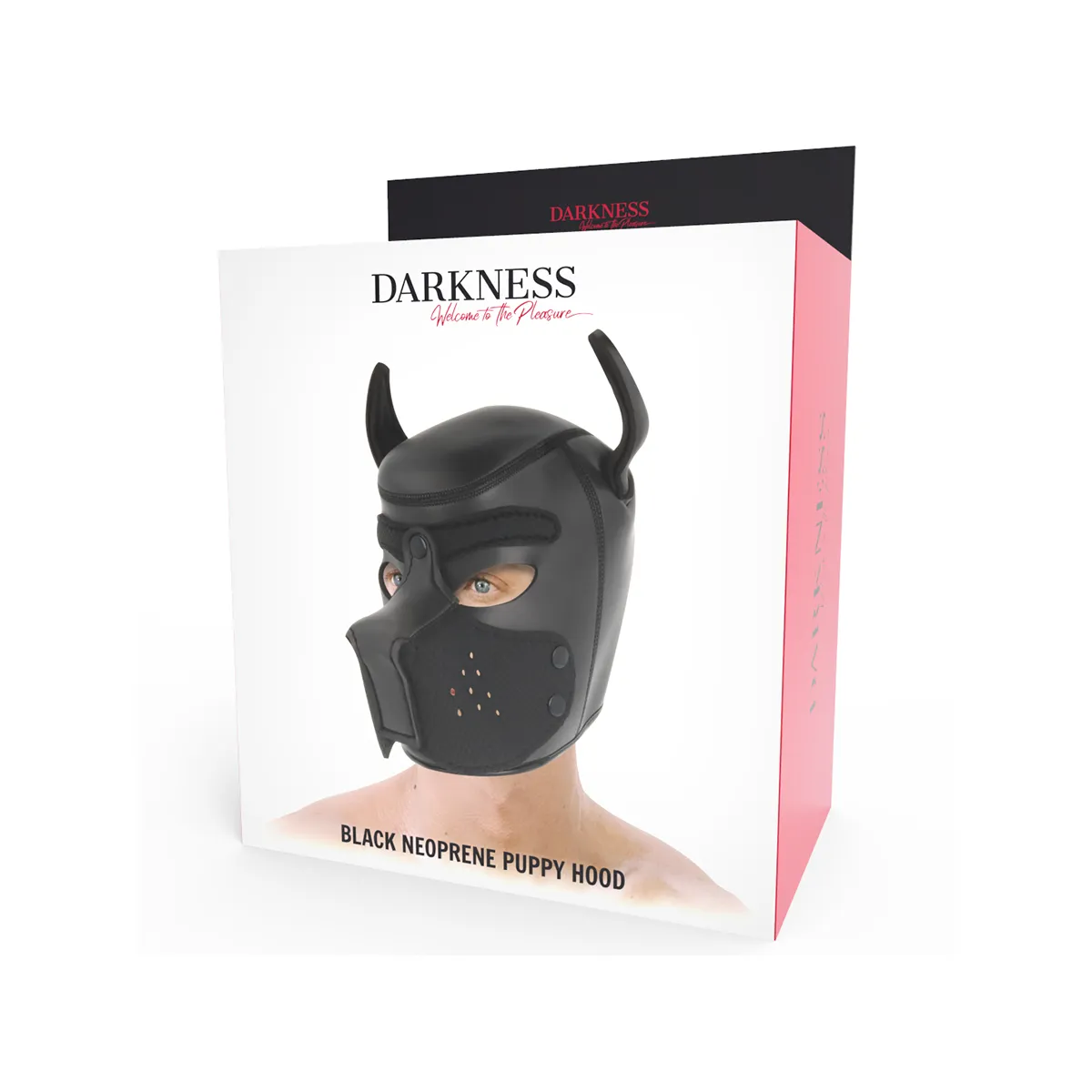 Maschera puppy BDSM nera
