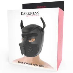 Maschera puppy BDSM nera