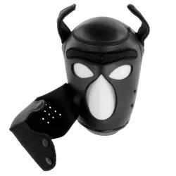 Maschera puppy BDSM nera