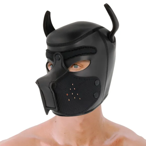 Maschera puppy BDSM nera
