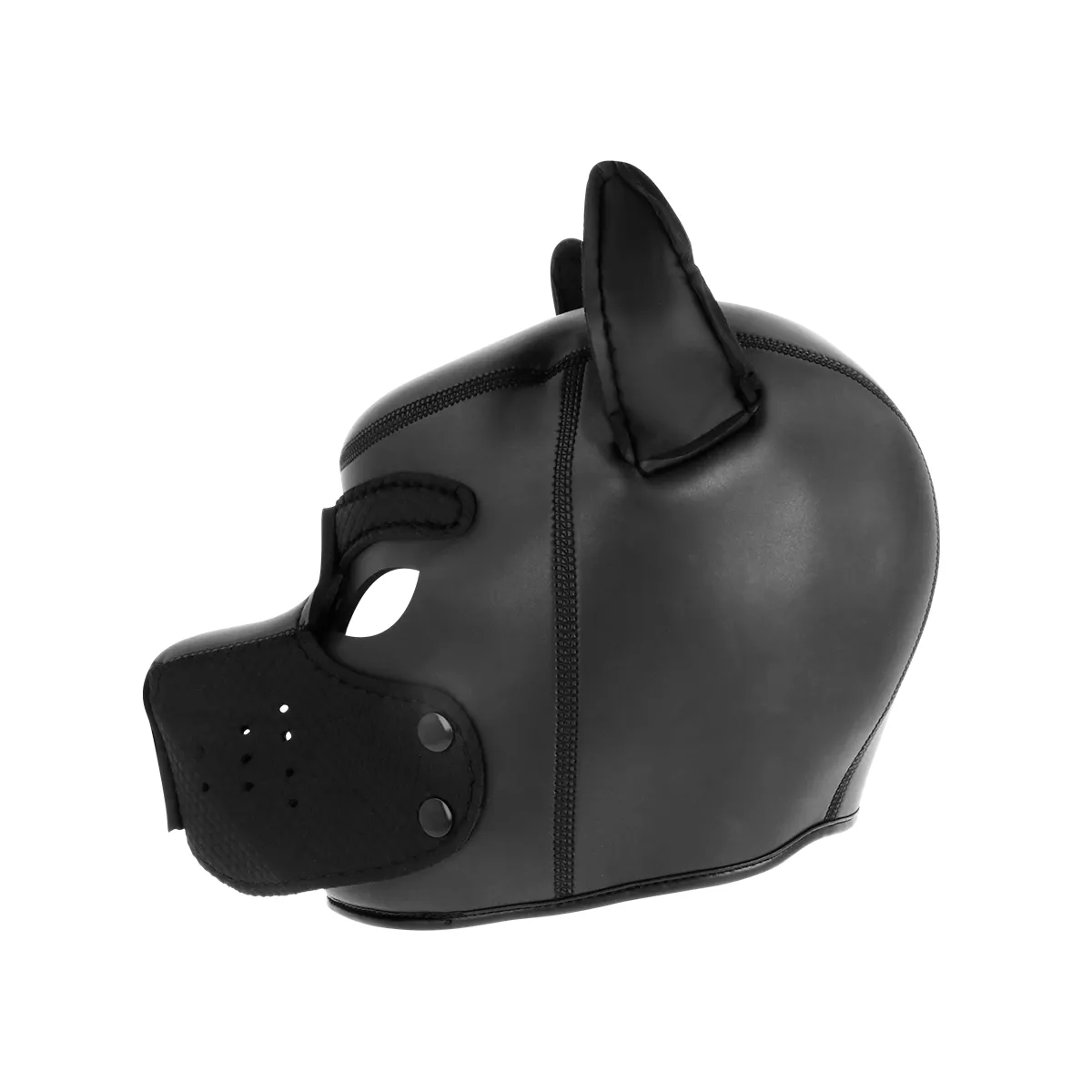 Maschera puppy BDSM nera