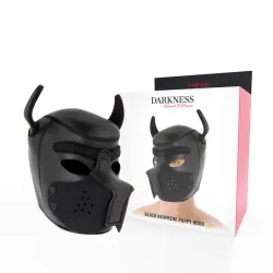 Maschera puppy BDSM nera