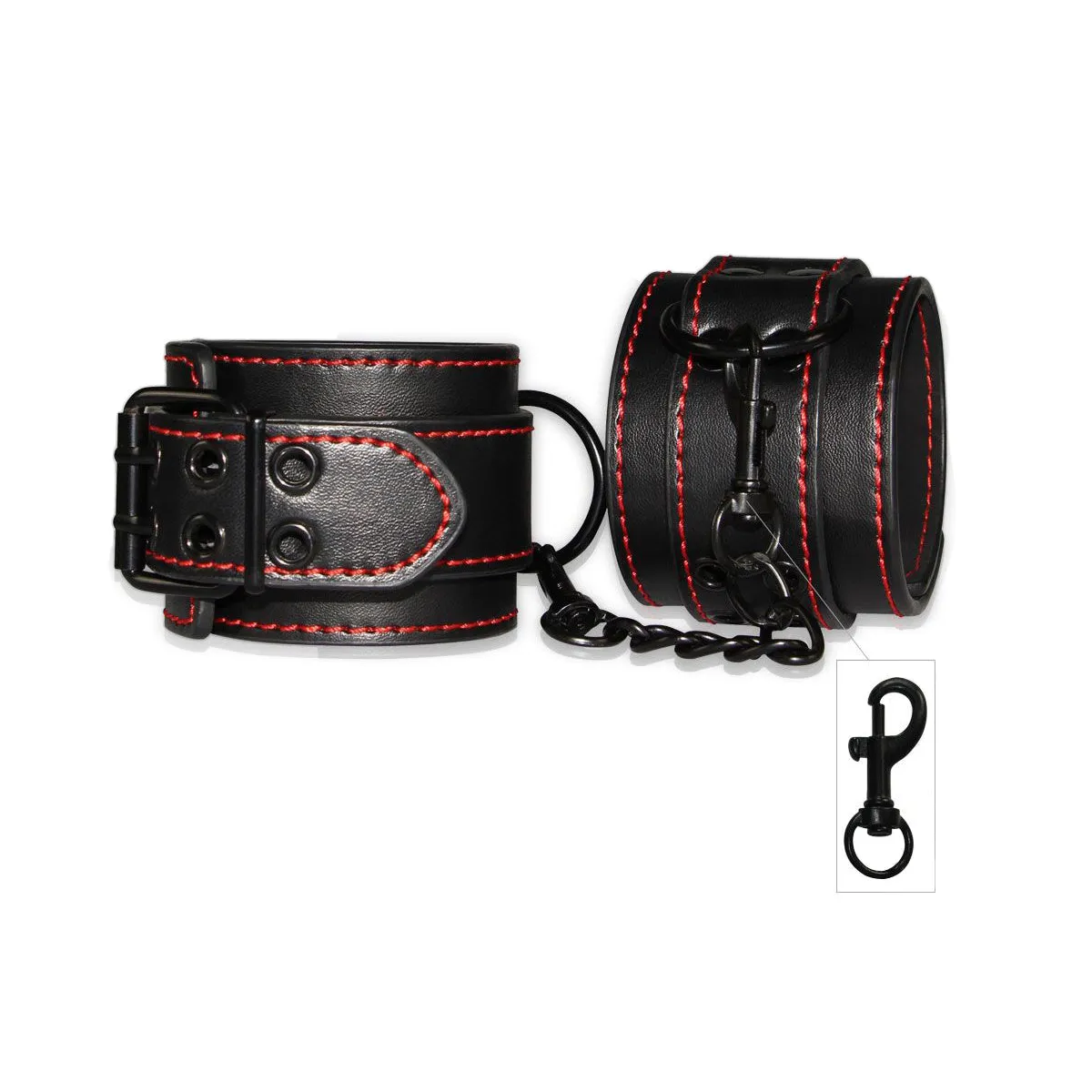 Cavigliere BDSM regolabili con catena
