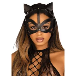 Maschera BDSM ecopelle da gatto
