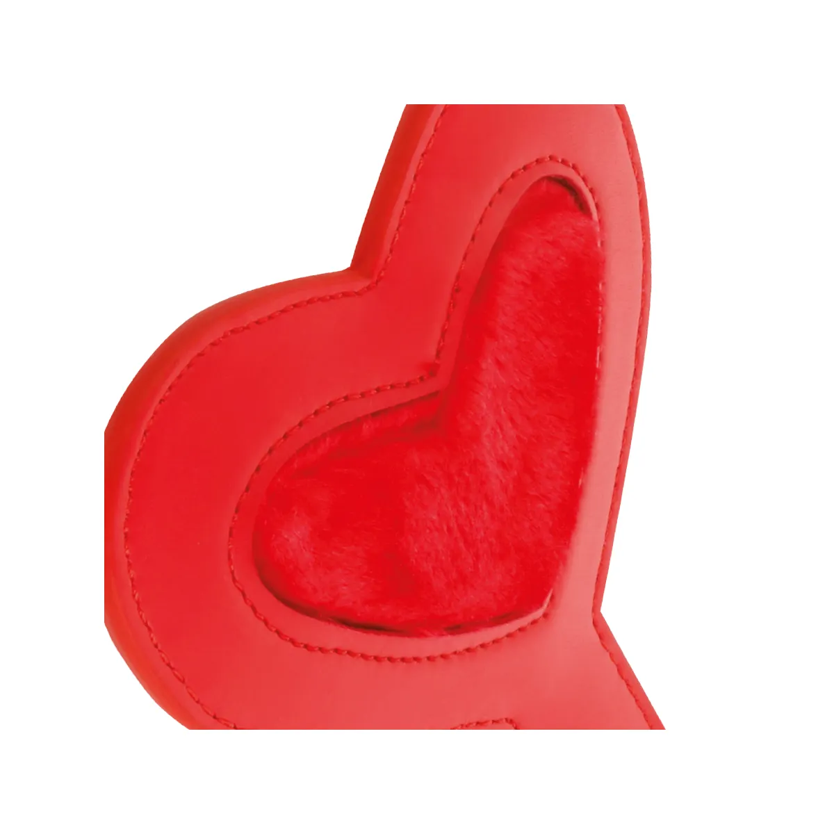Pagaia a cuore ecopelle interno in peluche