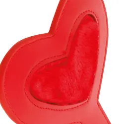 Pagaia a cuore ecopelle interno in peluche