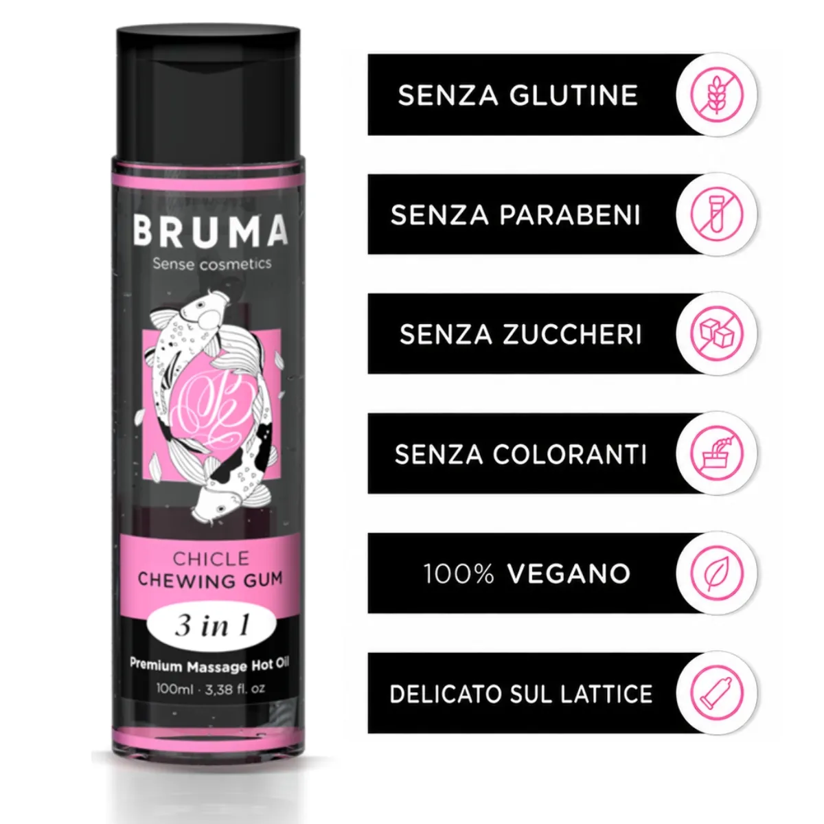 Olio Massaggi Commestibile Chewing gum 100 ml