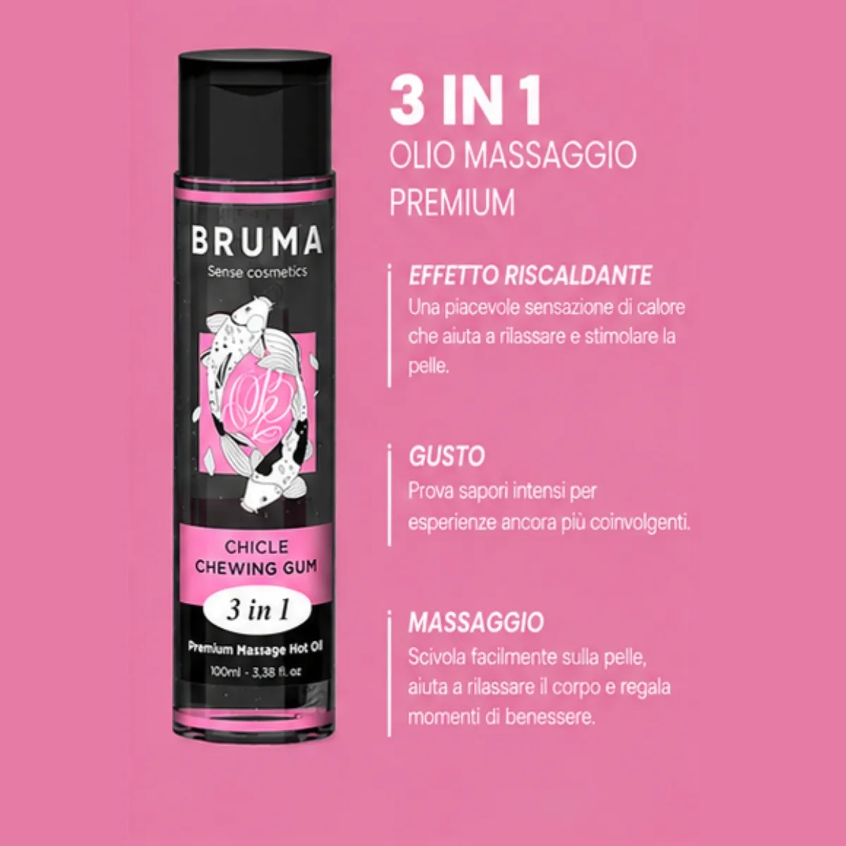 Olio Massaggi Commestibile Chewing gum 100 ml