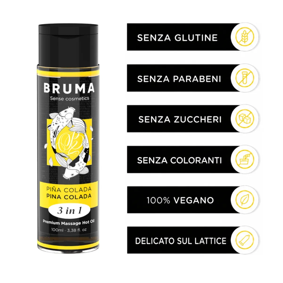 Olio Massaggi Commestibile Pina Colada 100 ml