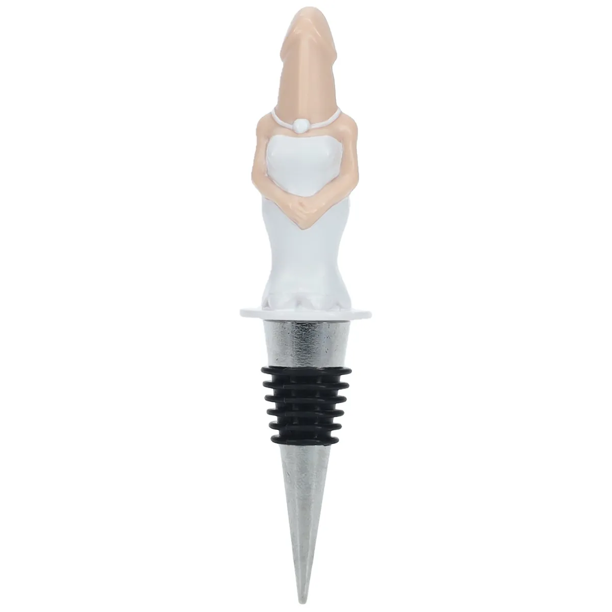Tappo per bottiglie forma pene sposa e sposo
