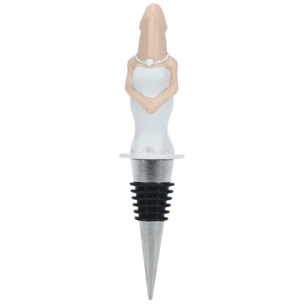 Tappo per bottiglie forma pene sposa e sposo