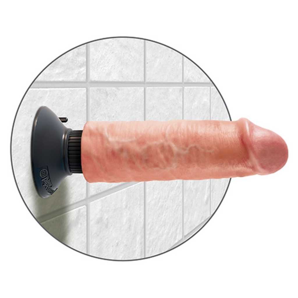 Vibratore Realistico King Cock 6 vibrating con ventosa