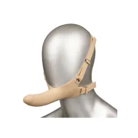 Dildo per viso indossabile in silicone 14 cm