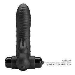 Vibratore da dito clitorideo nero