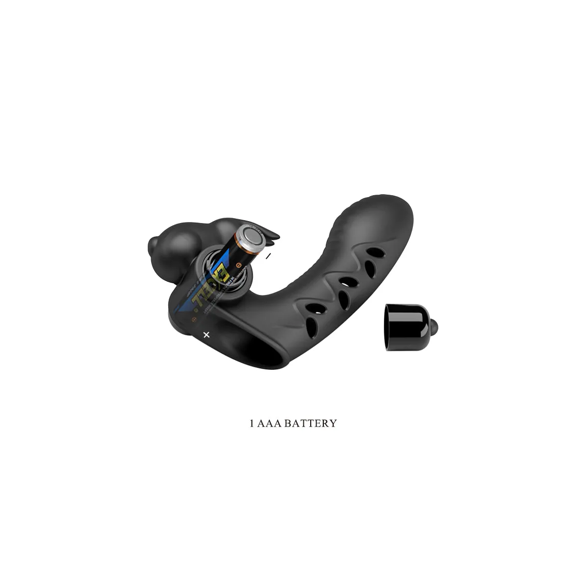 Vibratore da dito clitorideo nero