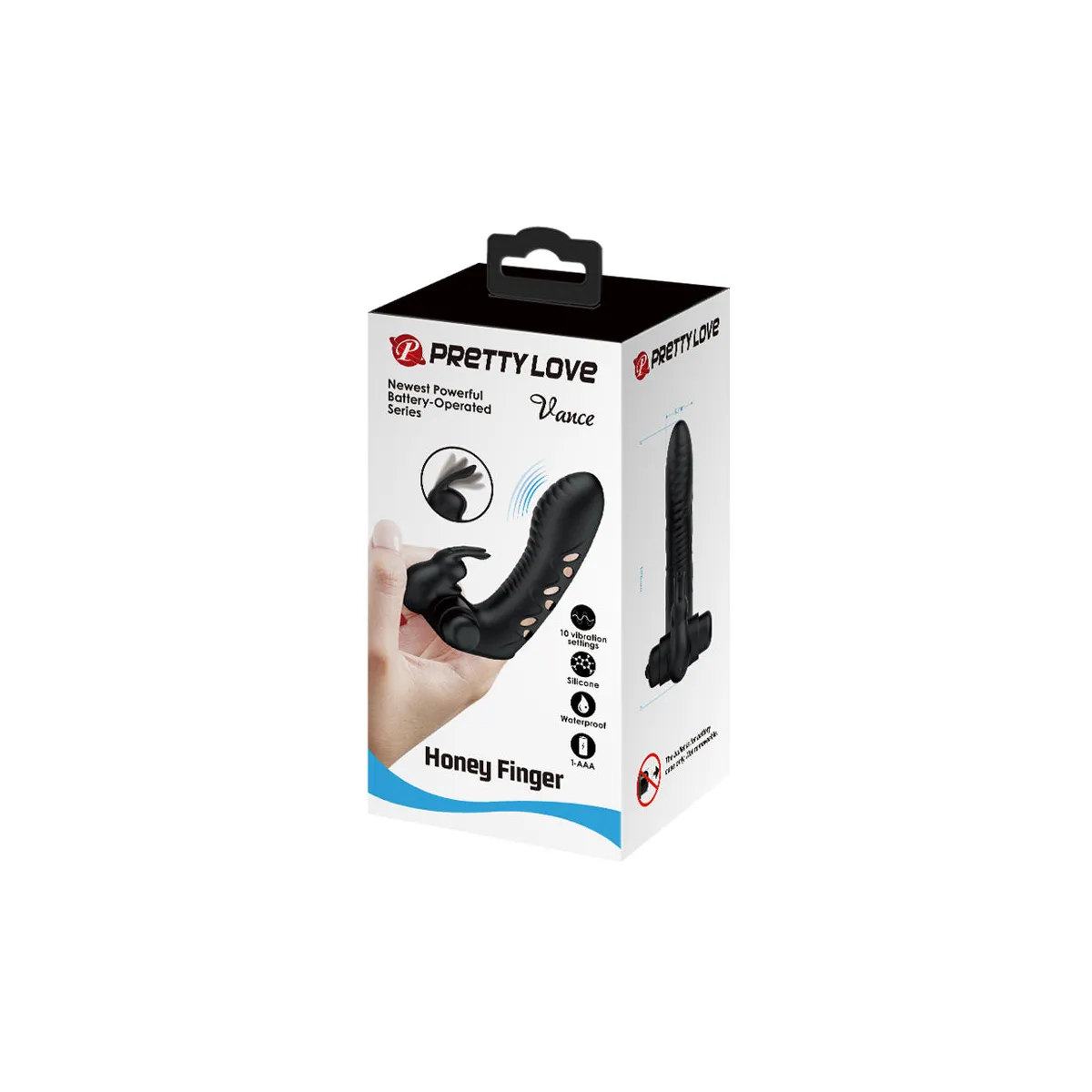 Vibratore da dito clitorideo nero