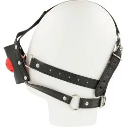 Imbracatura da viso BDSM con ball gag