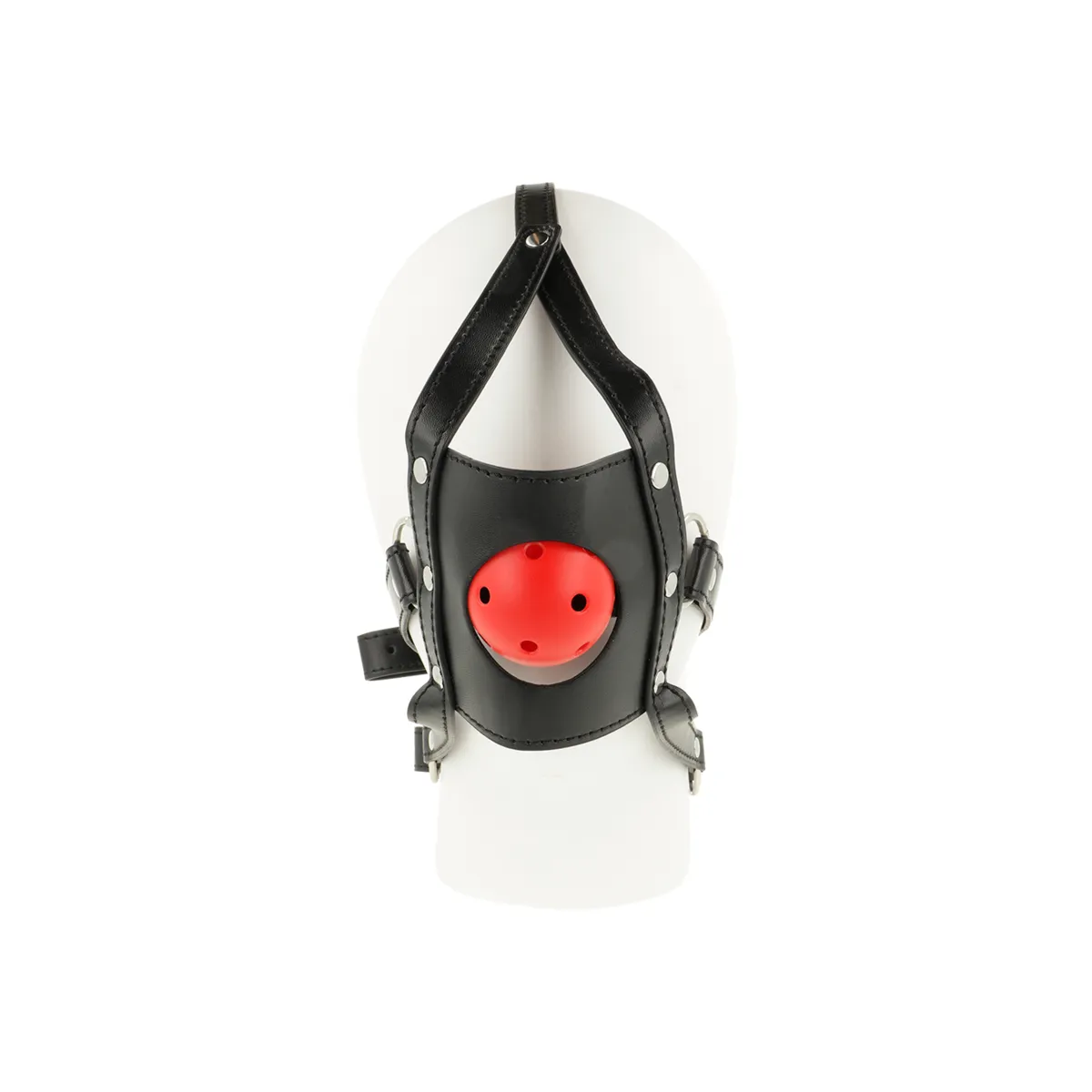 Imbracatura da viso BDSM con ball gag