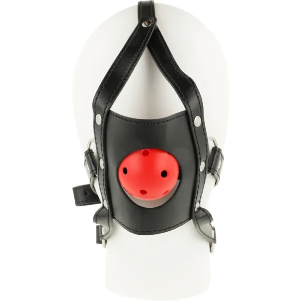 Imbracatura da viso BDSM con ball gag