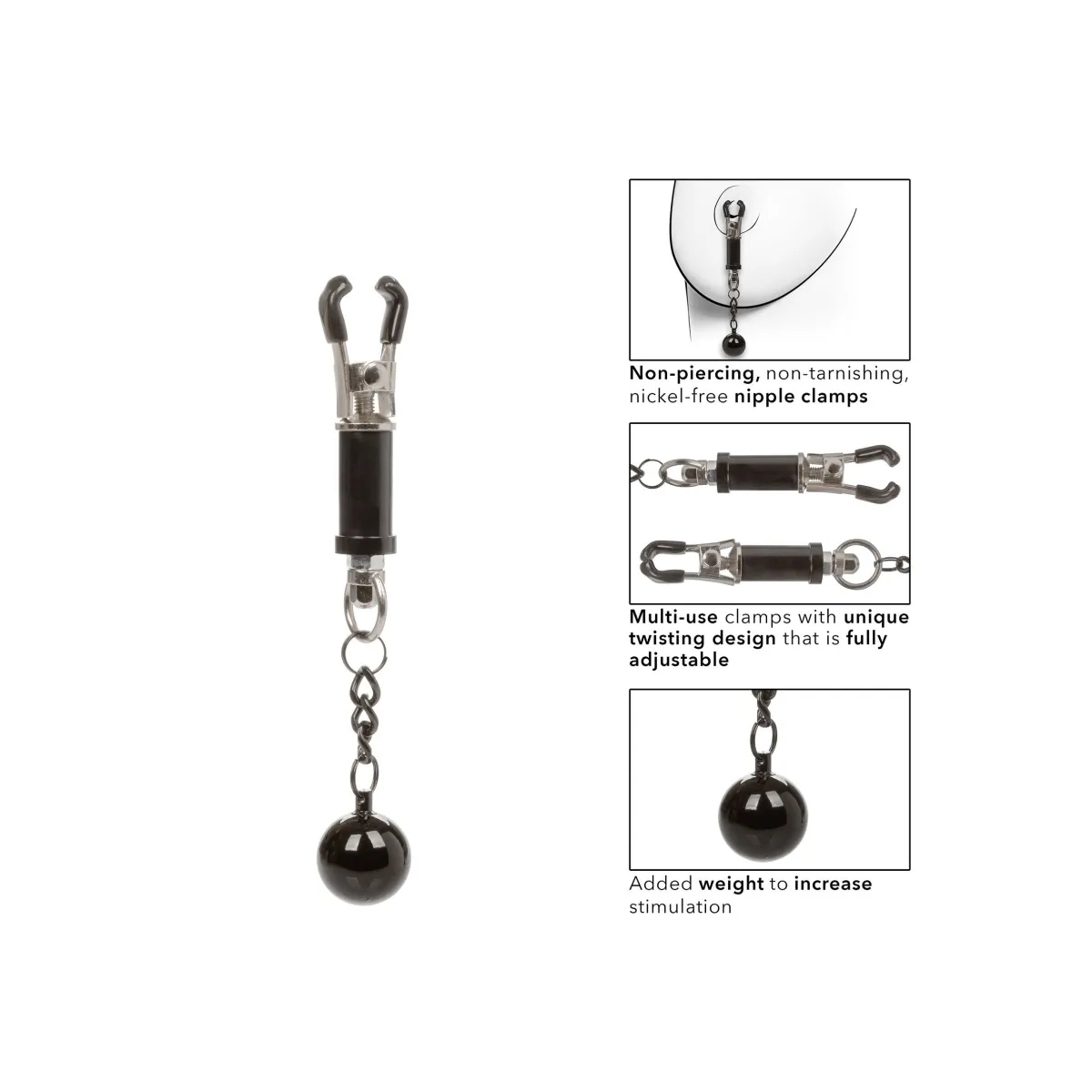 Pinze per capezzoli con pesi Nipple Press