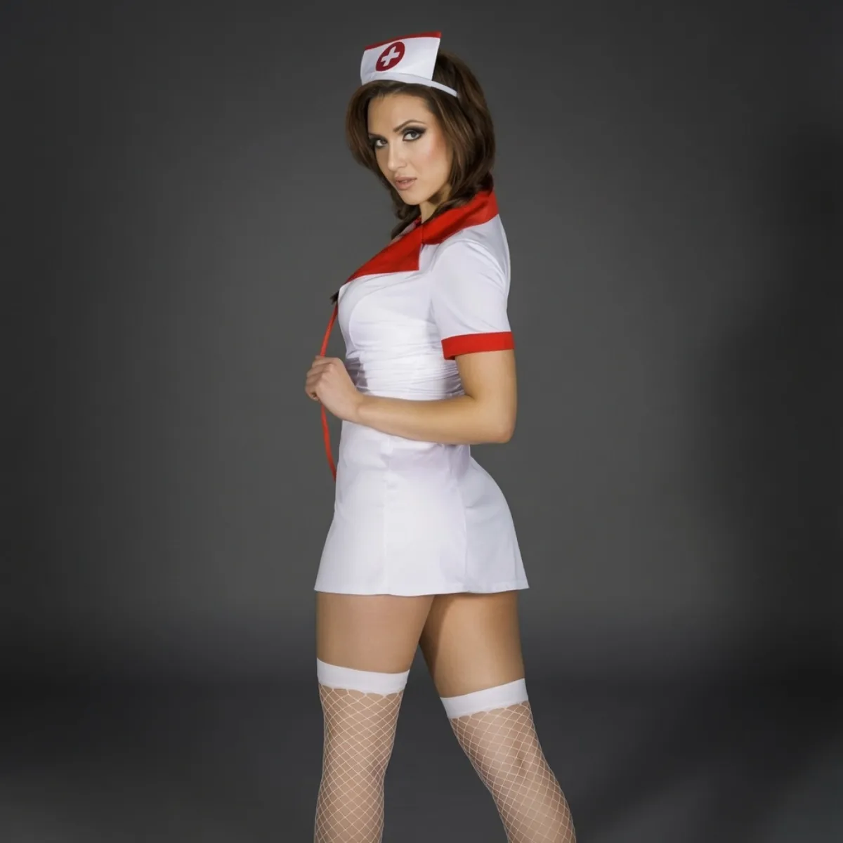 Costume da infermiera sexy 6 pezzi