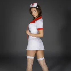 Costume da infermiera sexy 6 pezzi