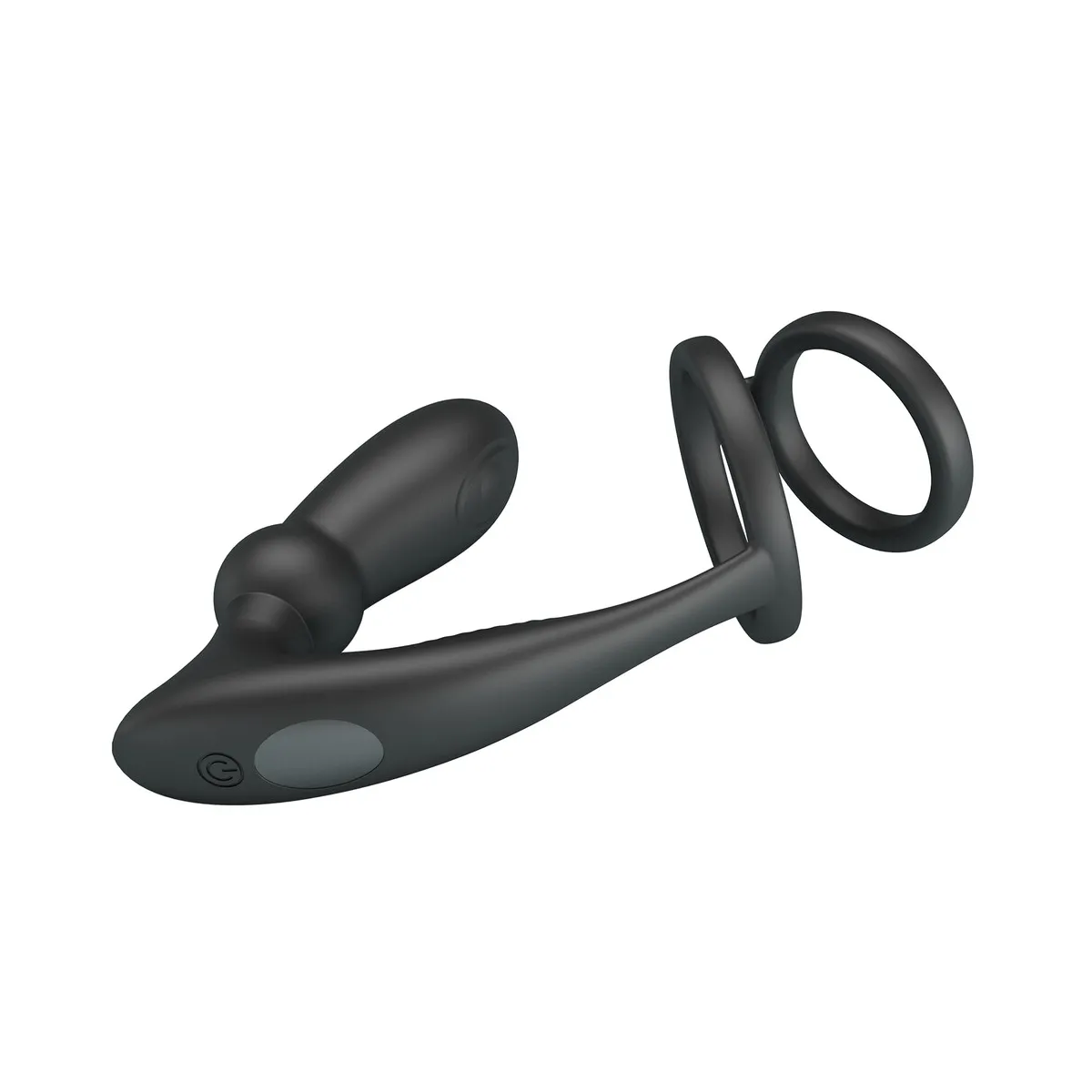 Vibratore prostata con anello fallico doppio