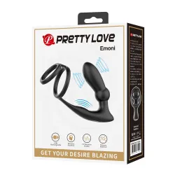 Vibratore prostata con anello fallico doppio