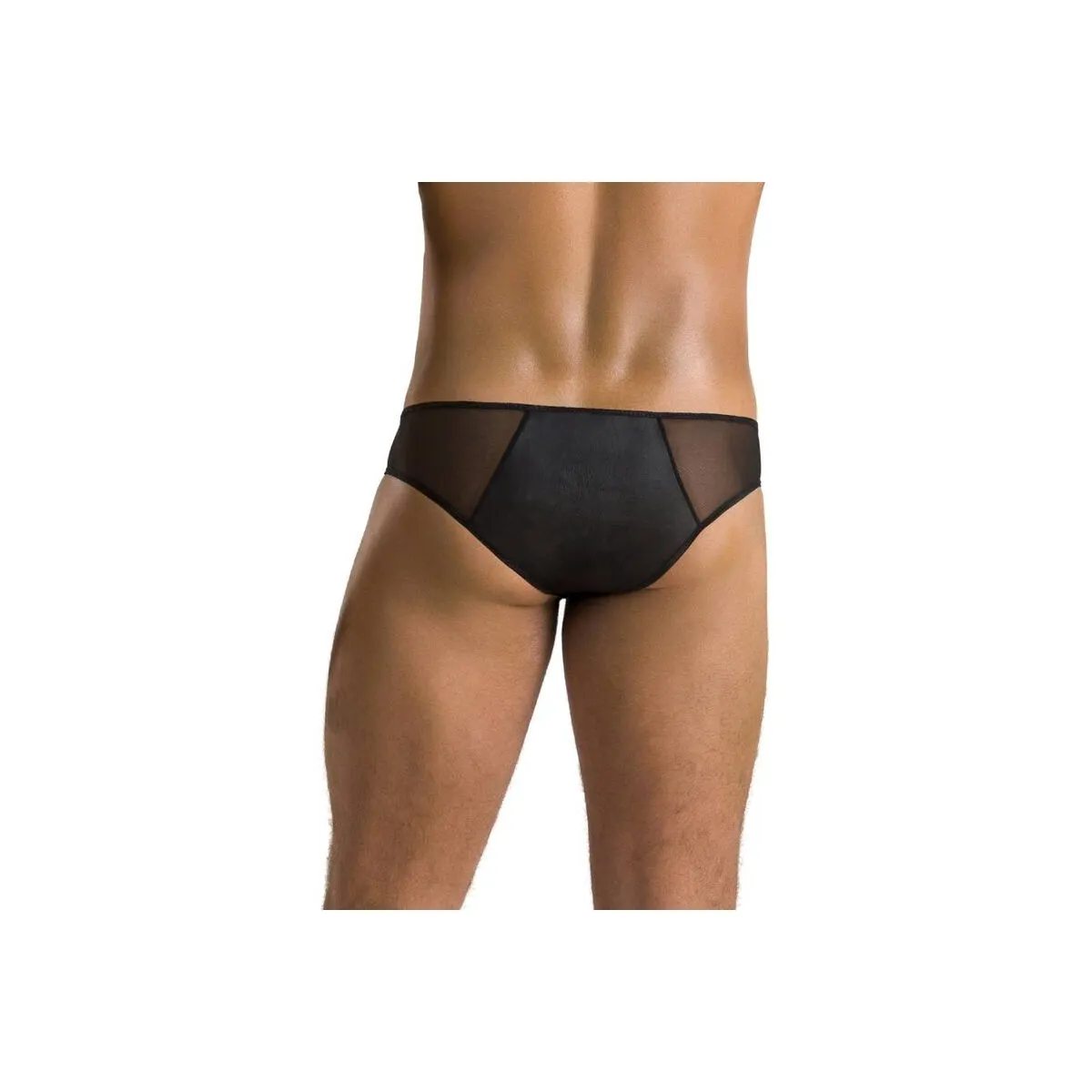 Slip sexy uomo con cerniera fetish nero