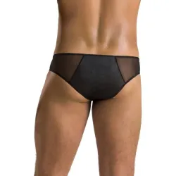 Slip sexy uomo con cerniera fetish nero