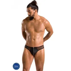 Slip sexy uomo con cerniera fetish nero