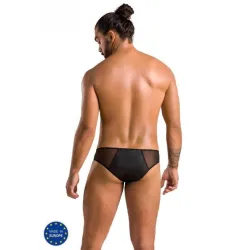 Slip sexy uomo con cerniera fetish nero