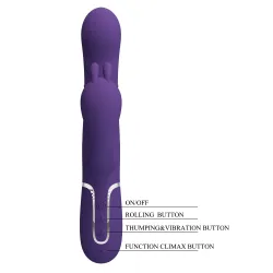 Vibratore Rabbit tripla stimolazione tarzan