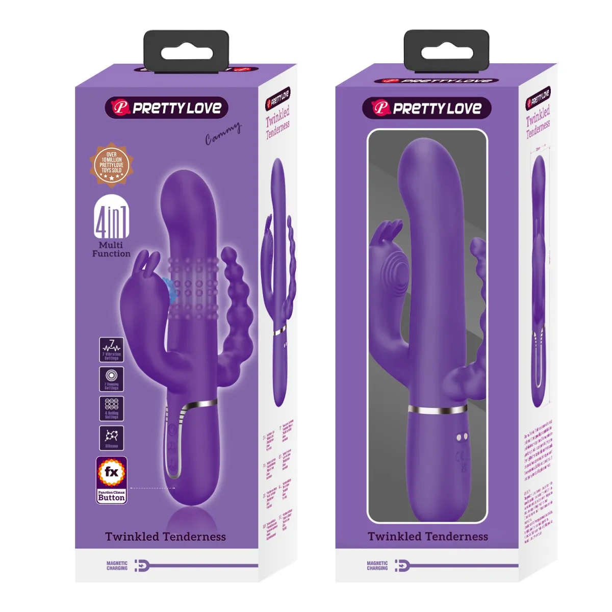 Vibratore Rabbit tripla stimolazione tarzan
