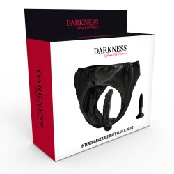 Mutandina con dildo e plug intercambiabili