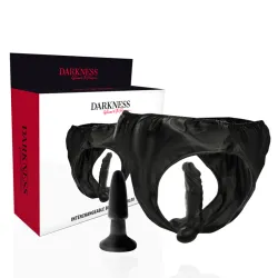 Mutandina con dildo e plug intercambiabili