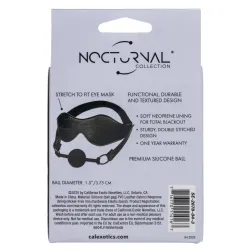 Ball Gag traspirante e maschera copri occhi