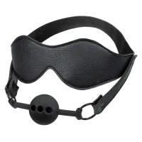 Ball Gag traspirante e maschera copri occhi
