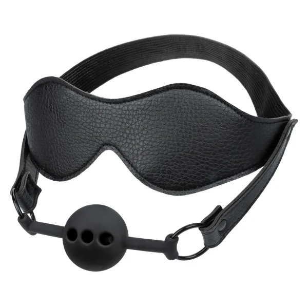 Ball Gag traspirante e maschera copri occhi