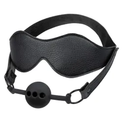 Ball Gag traspirante e maschera copri occhi