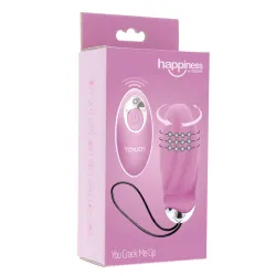 Ovetto vibrante rosa con perle rotanti