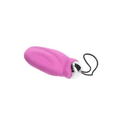 Ovetto vibrante rosa con perle rotanti