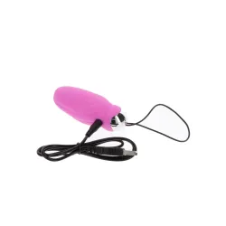Ovetto vibrante rosa con perle rotanti
