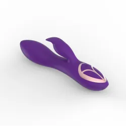 Vibratore Rabbit liscio Silicone 20 cm