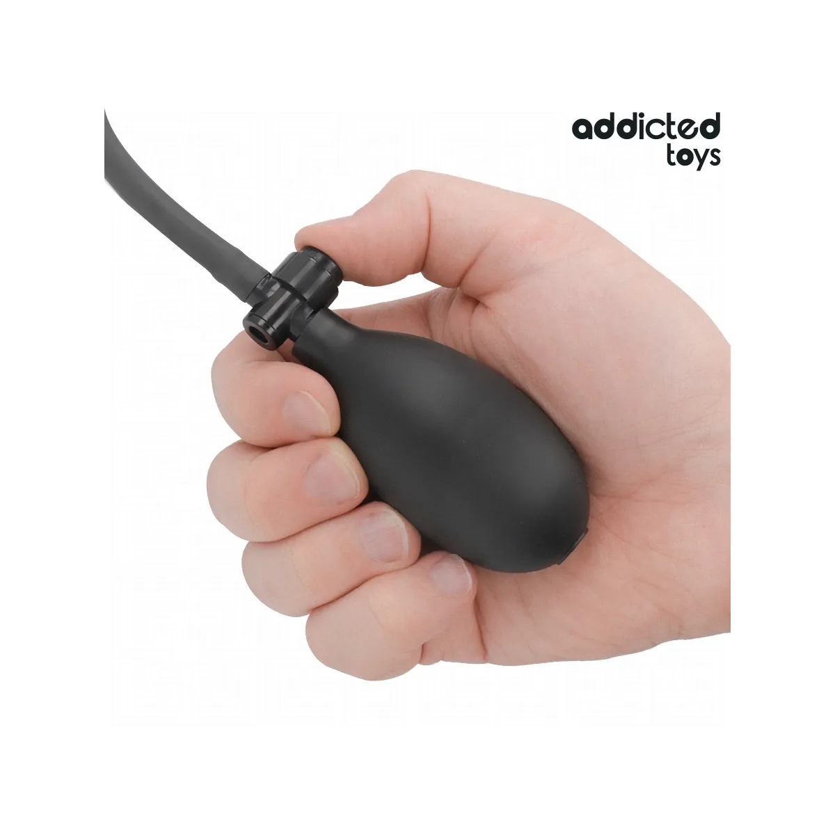 Dildo gonfiabile silicone da 19,5 cm nero
