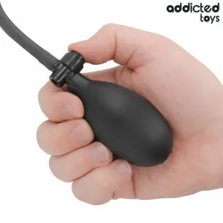 Dildo gonfiabile silicone da 19,5 cm nero