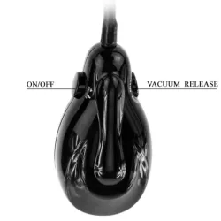 Dildo gonfiabile vibrante in lattice nero
