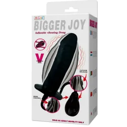 Dildo gonfiabile vibrante in lattice nero